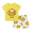 2019 Children's clothing children Short sleeved T-shirt suit Korean Edition men and women baby Short sleeved shorts Two piece set pure cotton