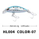 Small Minnow Fishing Lures 35mm 2.2g Hard Plastic Baits Bass Trout Fresh Water Fishing Lure