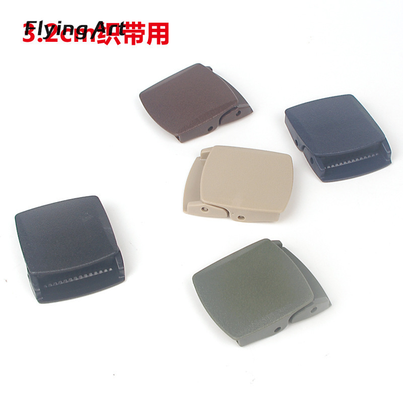 3.2cm Webbing POM Plastic steel belt buckle Plastic Belt buckle environmental protection texture of material belt loop
