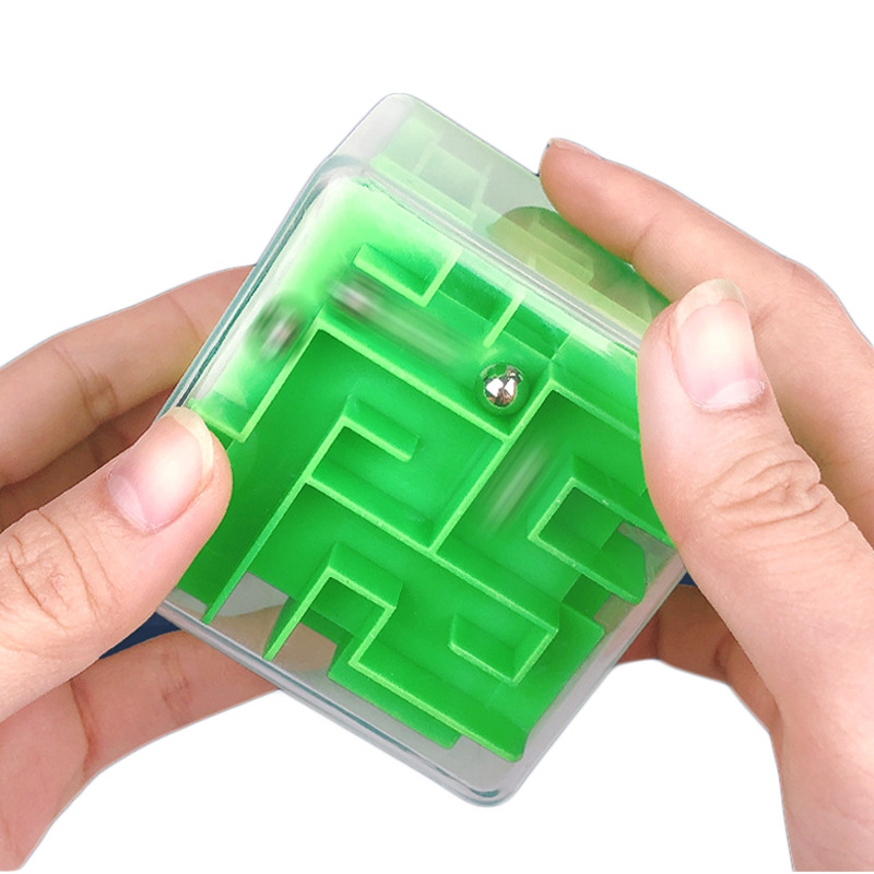 Los niños de la educación temprana inteligencia juguetes 3D tridimensional laberinto cubo alcancía de entrada laberinto bola pequeño regalo laberinto