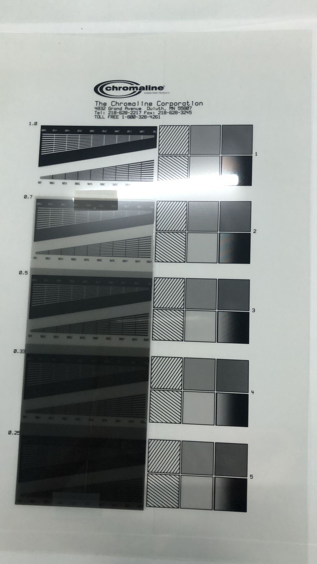 柯美莱Chromaline 菲林曝光测试片测算片曝光尺网版制版工具 促销-阿里巴巴