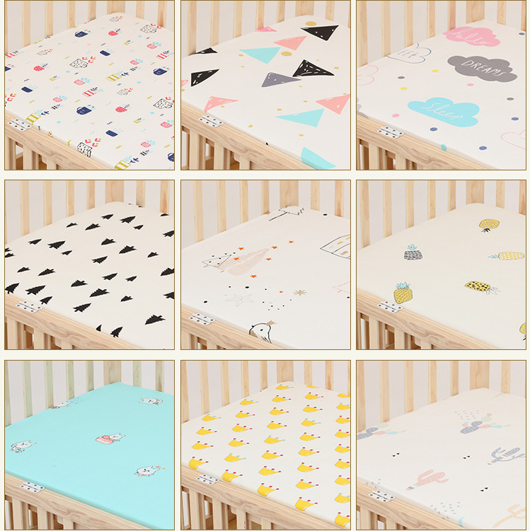 卡通嬰兒棉布床笠床單嬰兒床兒童床兒童新生兒寶寶幼兒園床罩墊套