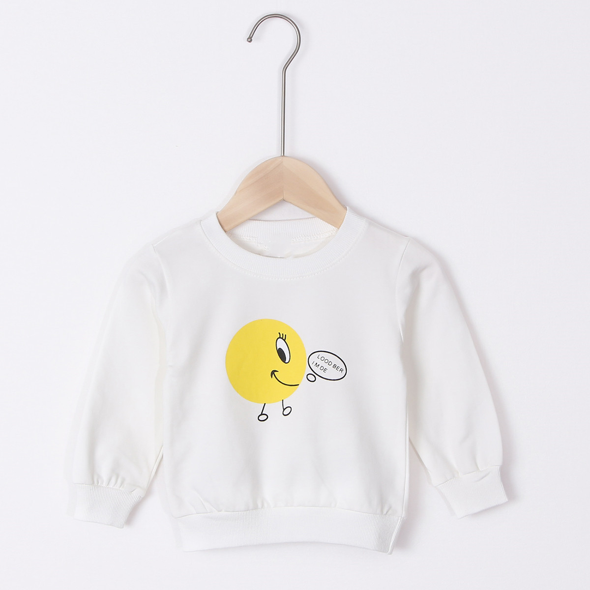 เสื้อผ้าเด็ก2019新款男女宝宝卫衣卡通婴儿长袖T恤小孩衣服一件代发  