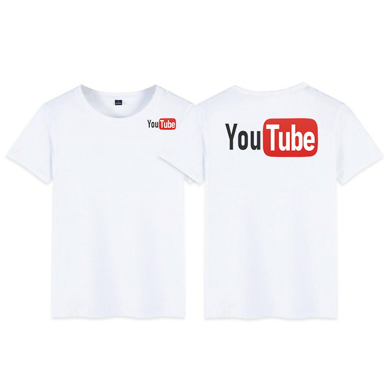 T-shirt à manches courtes hommes et femmes Youtube - Ref 3423533 Image 56