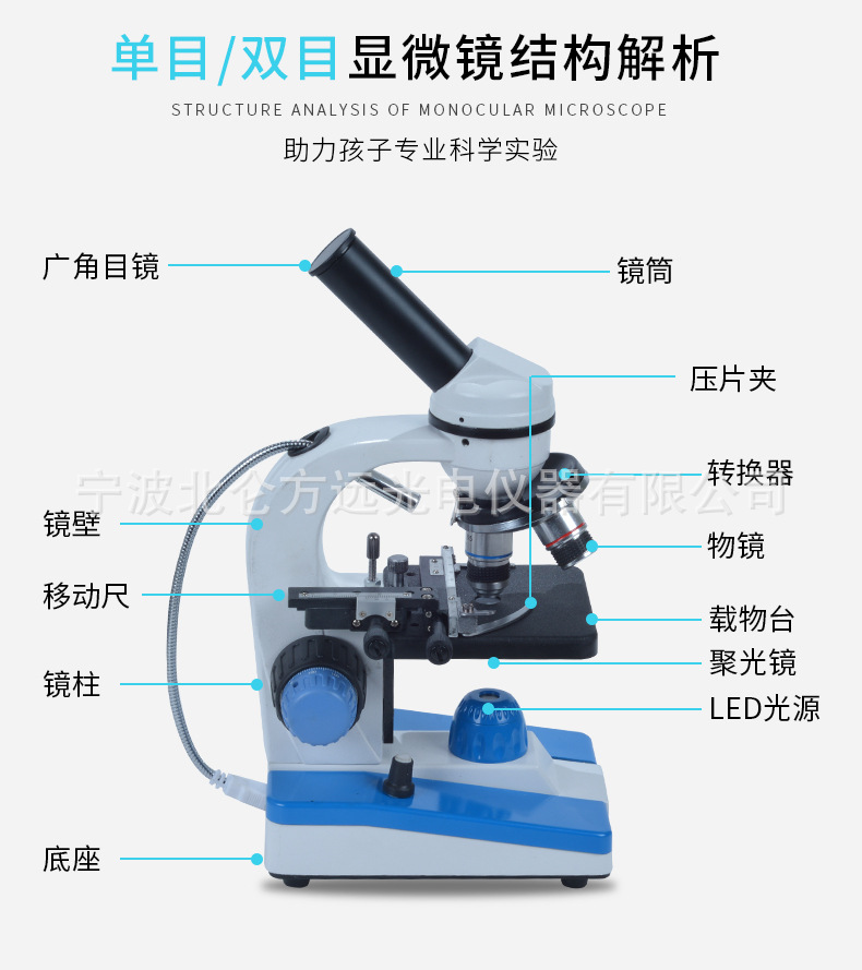 生物显微镜 上下光源厂家直销XSP-116RT