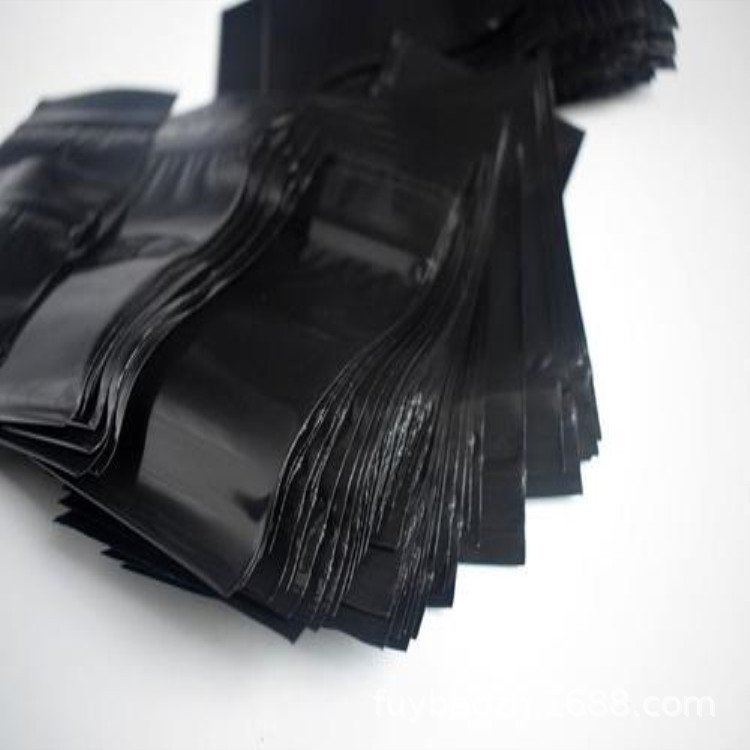 黑色现货包装袋 自封口黑色包装塑料袋 PE自封胶袋规格均可定