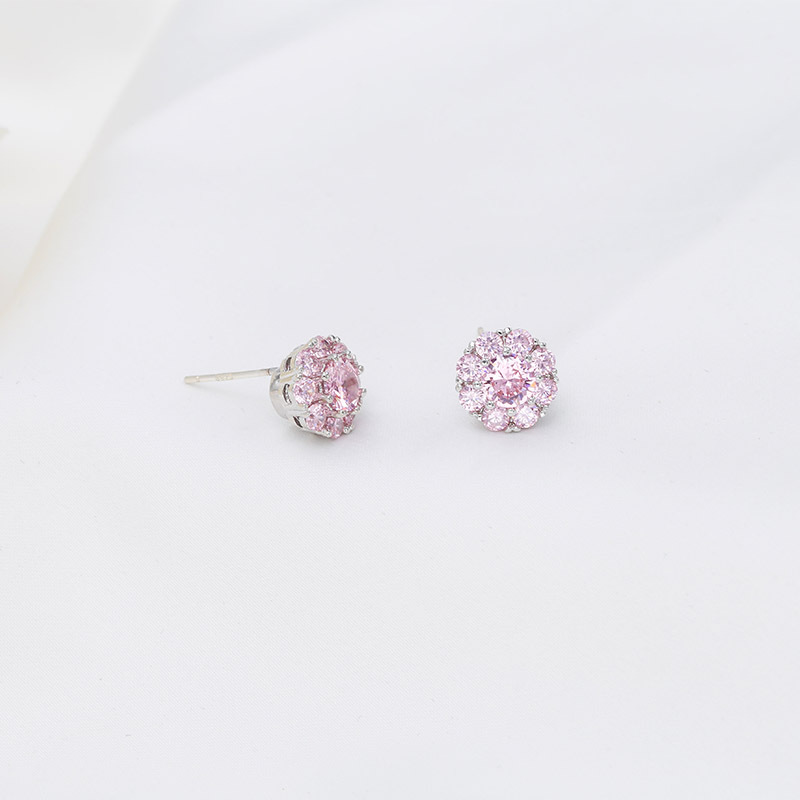 Sterling Argent Aiguille Tiktok Même Style Rotation Boucles D'oreilles Femelle Zircon Boucles D'oreilles Géométriques Frais Simple Bijoux En Gros display picture 19