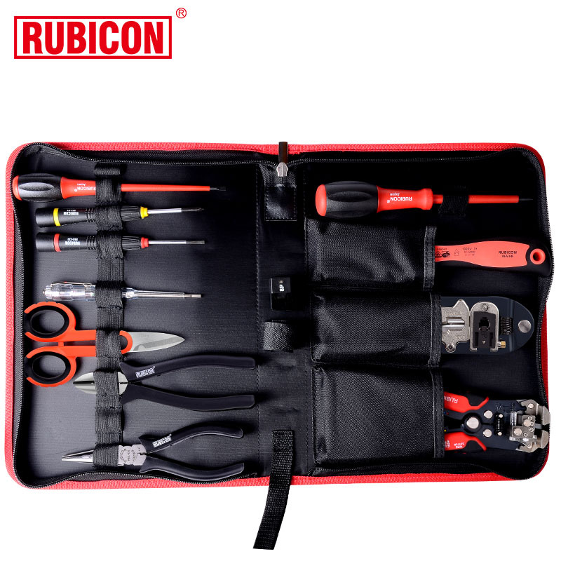 罗宾汉（RUBICON）RTS-12 12件套专业网络维修工具组套装