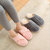 Demi-season non-slip slippers platform for beloved indoor with bow suitable for men and women, wholesale