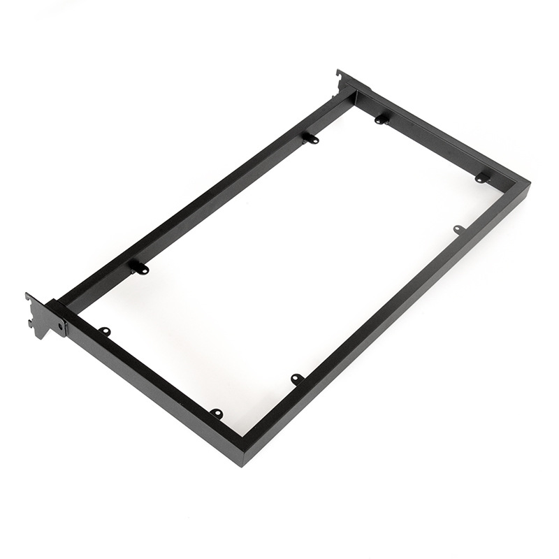 Foshan Tarjeta de suministro directo de fábrica de hierro colgando lateral trasero soldadura de tubo horizontal de soldadura de malla Bisel negro mate