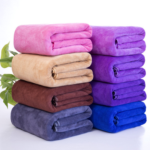 Beaut Salon Ultra-Fine Fiber 300g Plain Custom Thick Bedspread Absorbent Shower Towel Car Wash Large Towel