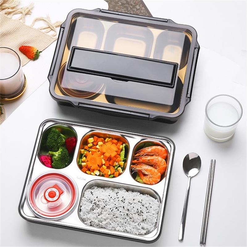 Adult five-compartment lunch box lunch b...