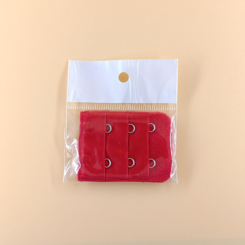 Large three rows and two buttons 3.8 bra extension buckle independent packaging bra extension buckle breast hook accessories stainless steel