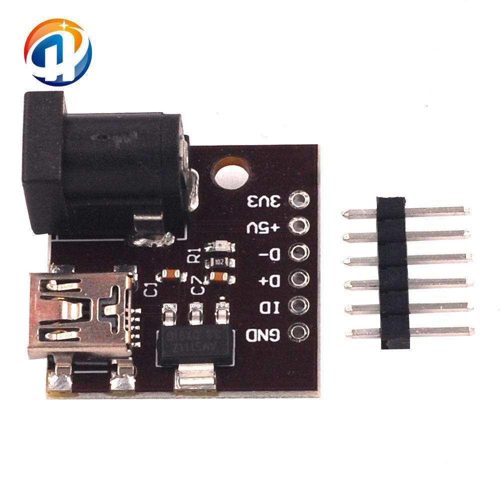 MINI USB 5V 插座 USB电源接口 AMS11173.3V DC 电源插座