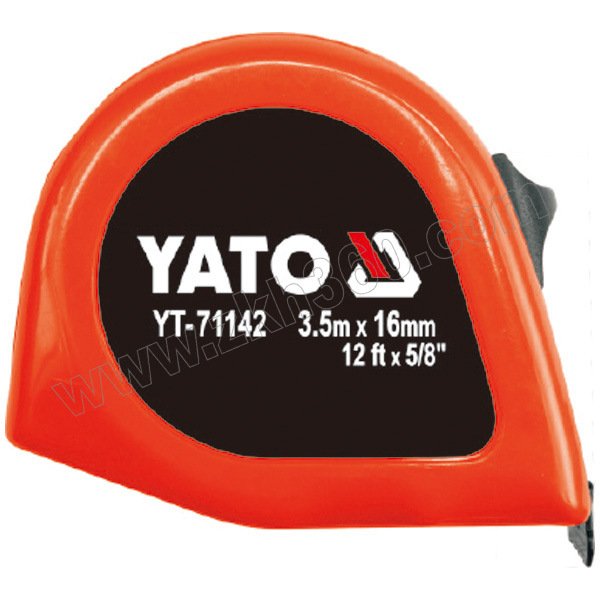 公英制卷尺YATO/易尔拓YT-711413M×16mm（10ft×5/8"）塑壳黄色