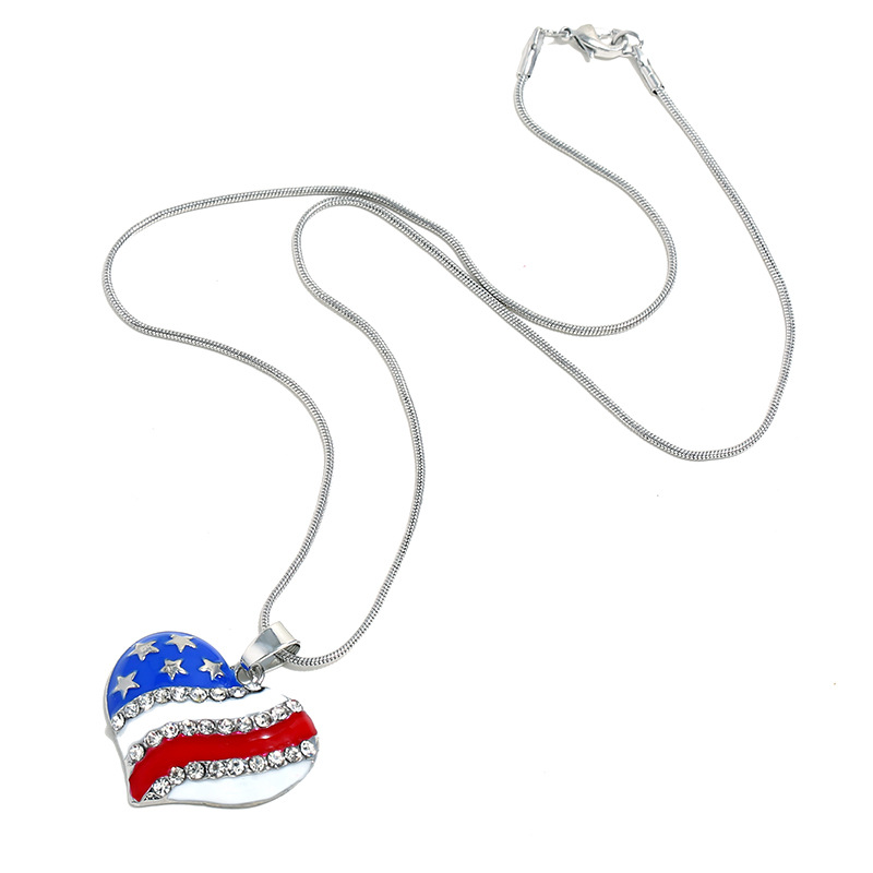 European and American new American independent Japanese flag jewelry…