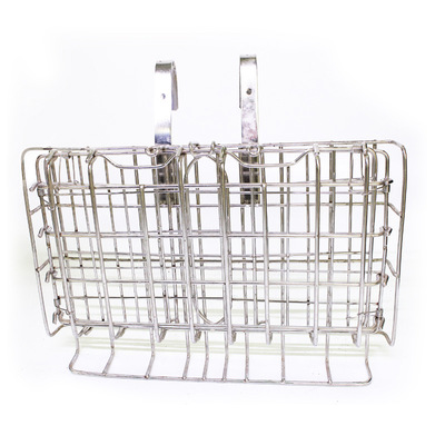 factory Bicycle fold Basket stainless steel Car basket Mountain Bicycle Metal fold Hanging type