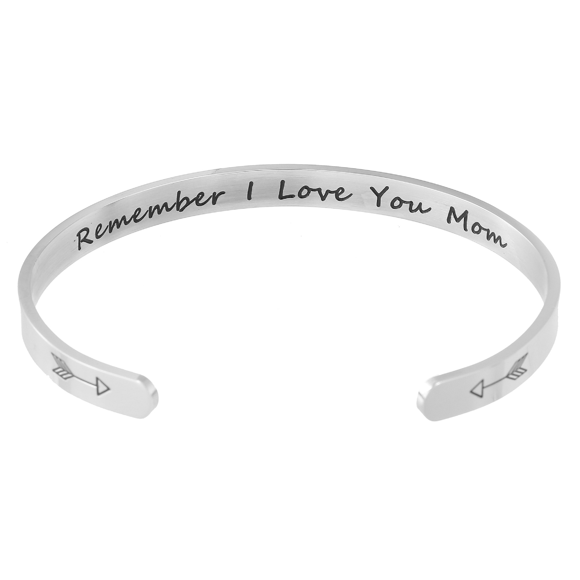 Yunna AliExpress Amazon nueva pulsera de doble flecha Keep fucking going pulsera de acero inoxidable