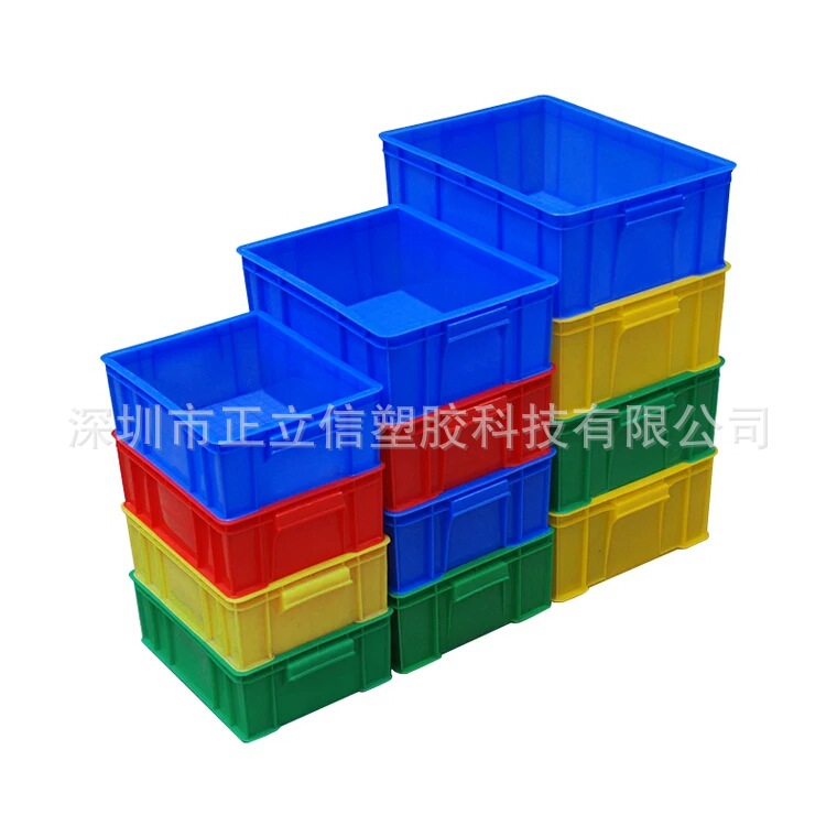 广东塑料周转箱物流箱子大号塑料胶框消毒餐具箱可带盖子