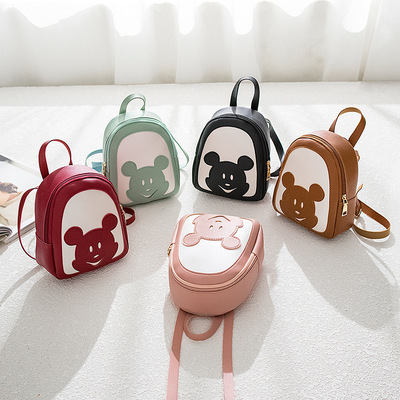 撞色小背包2019韓版新款女包休閑小包手提包單肩斜挎包雙肩小書包