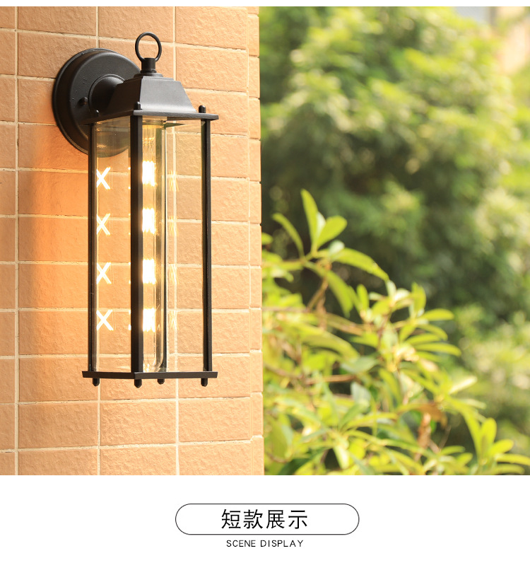 美式欧式现代简约户外阳台灯防水壁灯走廊过道LED灯室外特价灯饰-阿里巴巴