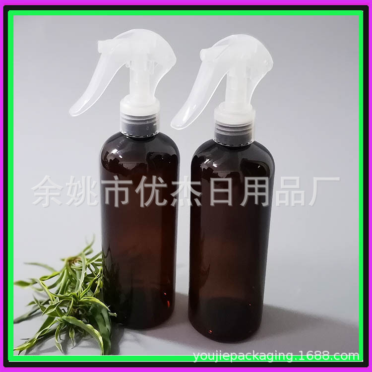 300ml棕色喷雾瓶小老鼠喷雾瓶300ml分装细雾喷瓶药液喷壶
