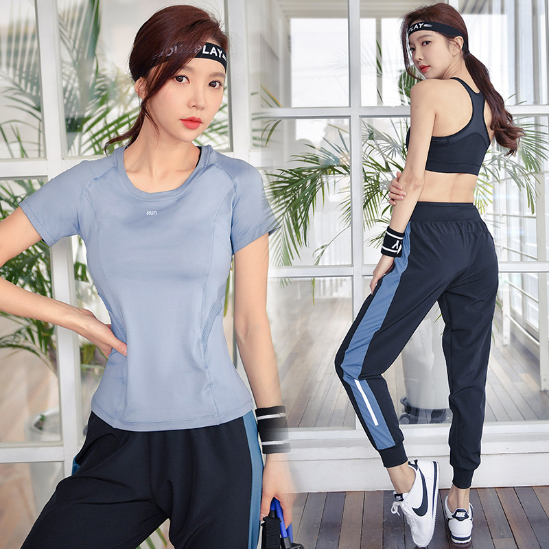 Luminous Yoga Suit Casual Suit Professional Sports Fitness Suit Wearing Running Training Quick-drying Suit