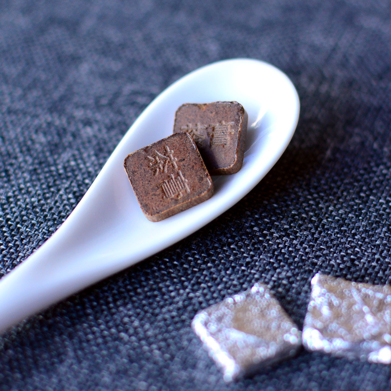 云南普洱茶膏生茶500克 原味黑珍珠小茶膏固态速溶茶乔木茶批发|ms