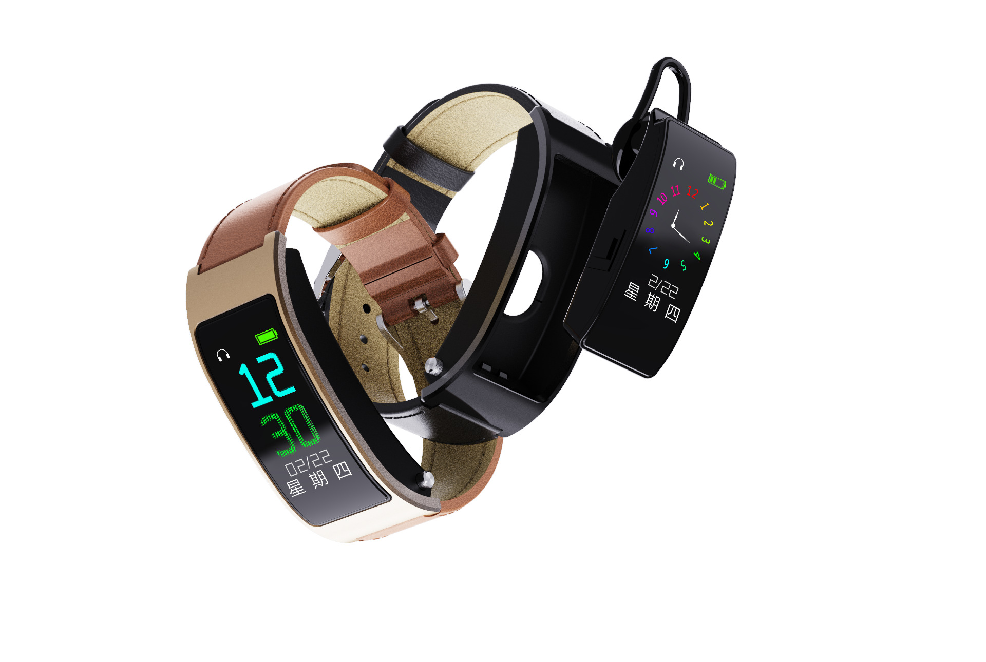 SJMD T2 Conversation Bracelet Stand-alone version Conversation Bracelet Bluetooth 5.0 Color Heart Rate Touch Name display