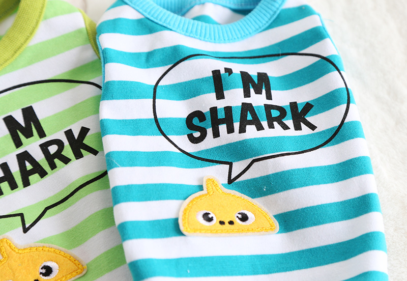 SHARK条纹背心