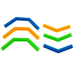 135-degree double angle bend plastic bar assembled model car frame model stand structure material science education connecting rod