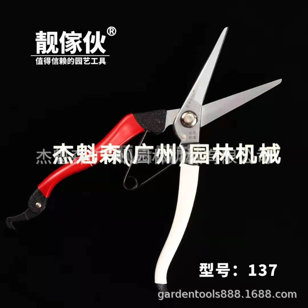 修枝剪台湾靓傢伙137修枝剪摘果剪芽剪果树剪 手剪 枝条剪造型剪