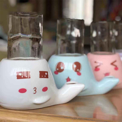 Pets Kitty Water dispenser Upset chin ceramics Drink plenty of water Garfield Ceramic bowl