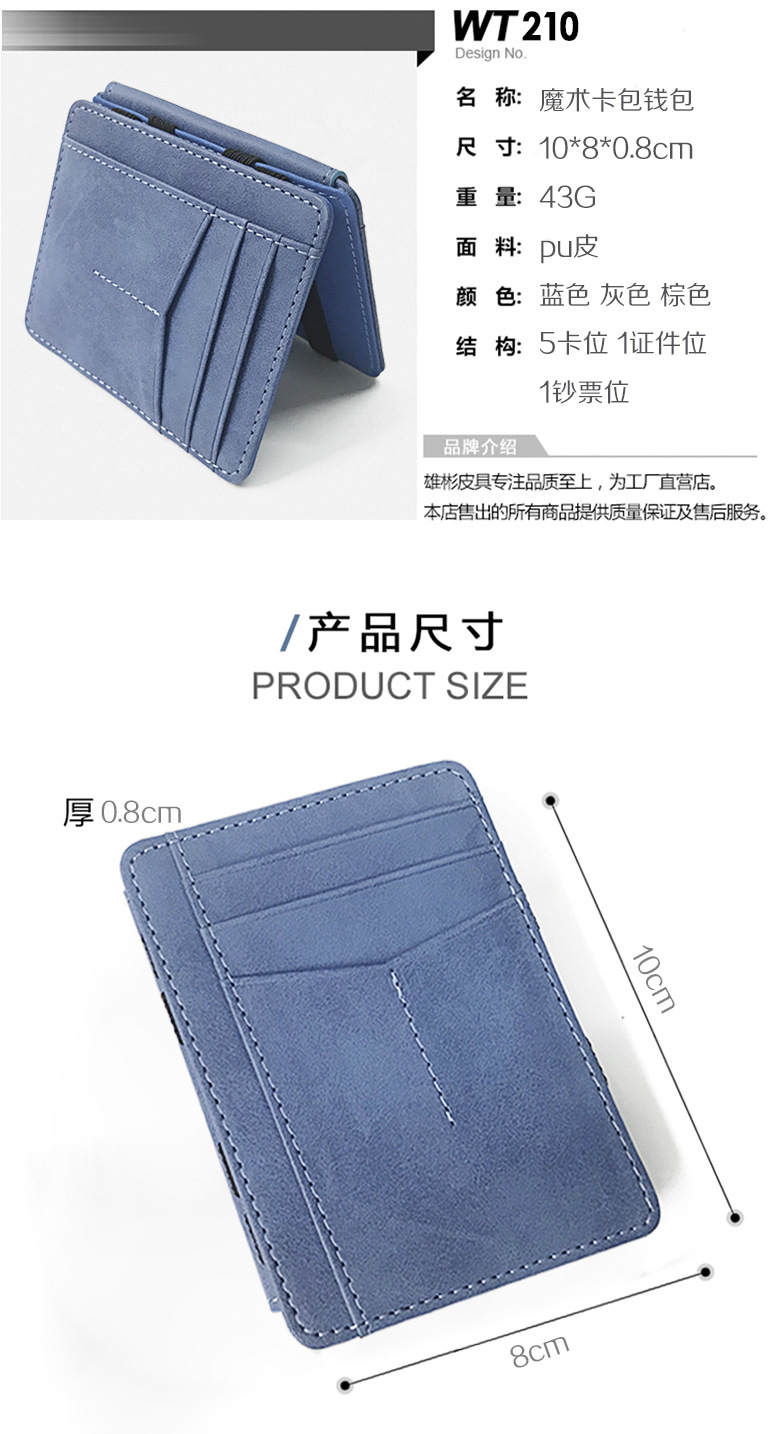 Korean Creative Small Wallet Pu Magic Bag Men's Wallet Mini Coin Purse Men's Wallet Wholesale Nihaojewelry display picture 10