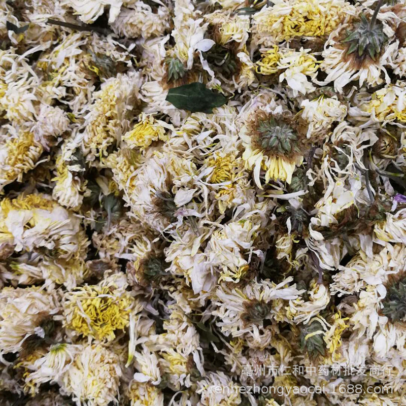 Hang Bai Ju White Chrysanthemum Flowers 500g Dried Herbal Tea Ingredient for Brewing and Culinary Use in use