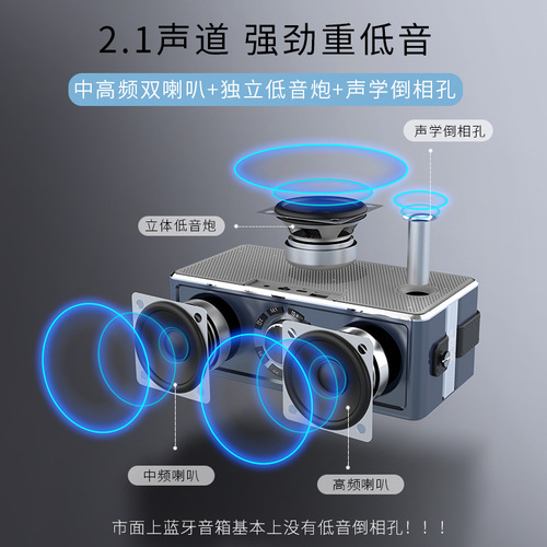 Sony Ericsson S18 Wireless Bluetooth Speaker Subwoofer High Volume Mobile Phone Audio Smart 3D Surround Radio Alarm Clock