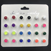 Fashionable retro earrings, set, suitable for import, 12 pair