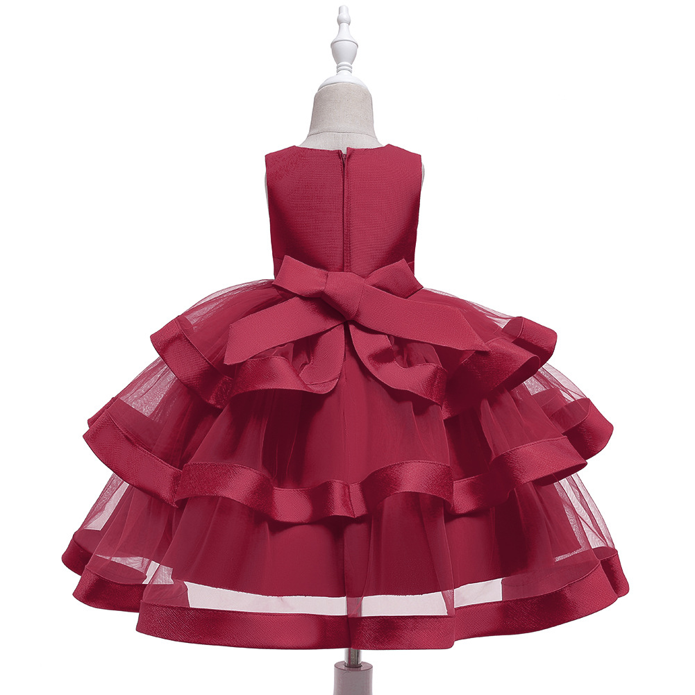 Croix-frontière Chaude Européen Et Américain Robe De Pettiskirt Enfants Filles Princesse Robe Automne Enfants Robe display picture 8