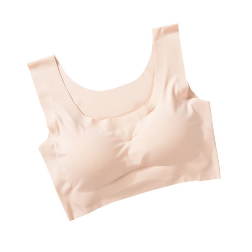 Langsha New Underwear Women's Wire-Free Push-up Bra Seamless Large Size Running Vest Yoga Sports Bra