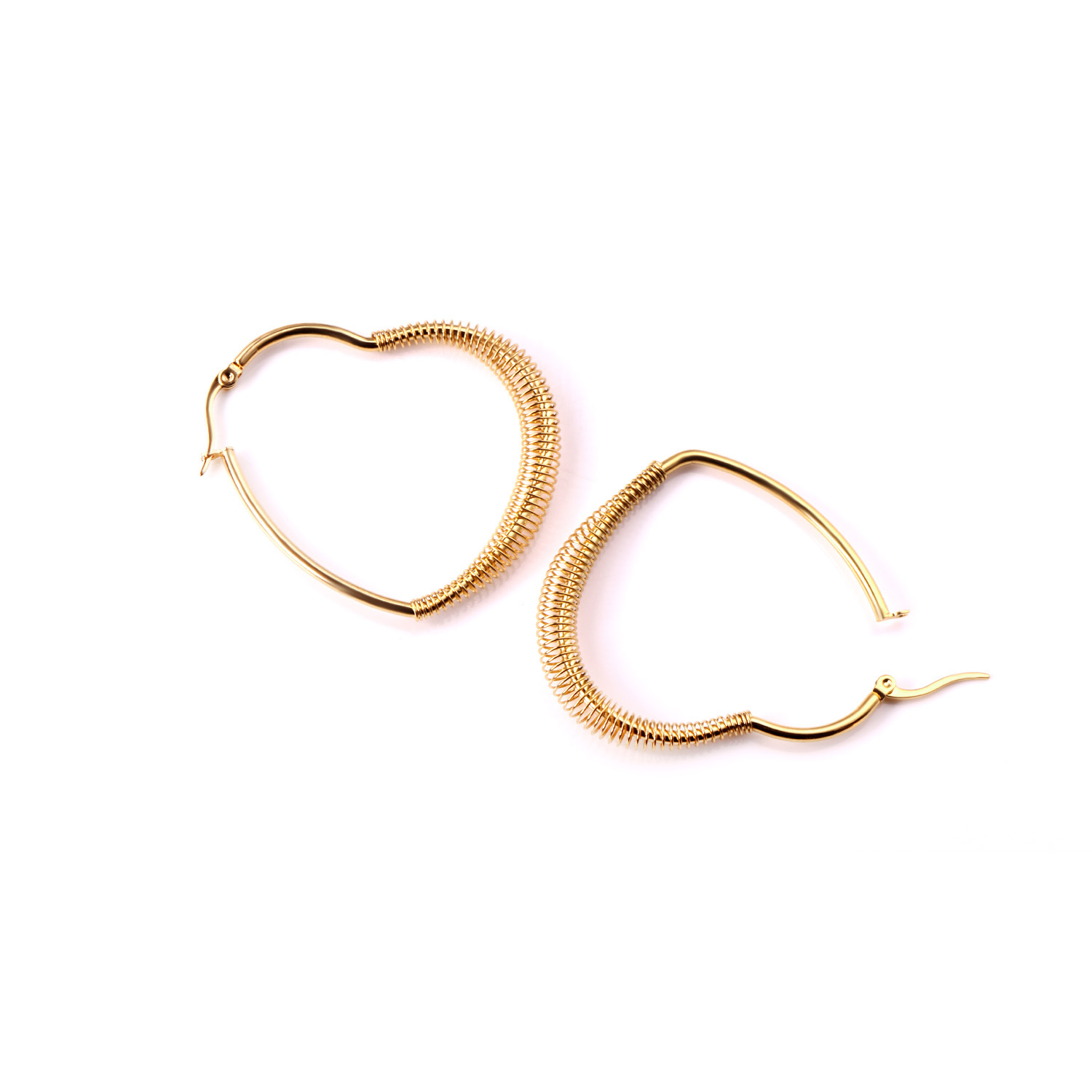 Fashion Geometric Stainless Steel Plating Earrings 1 Pair