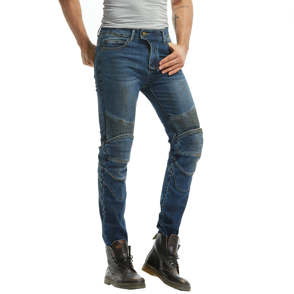 LOONG BIKER equipo de la motocicleta pantalones vaqueros rectos de los hombres de la motocicleta pantalones anti-caída off-road racing pantalones de montar