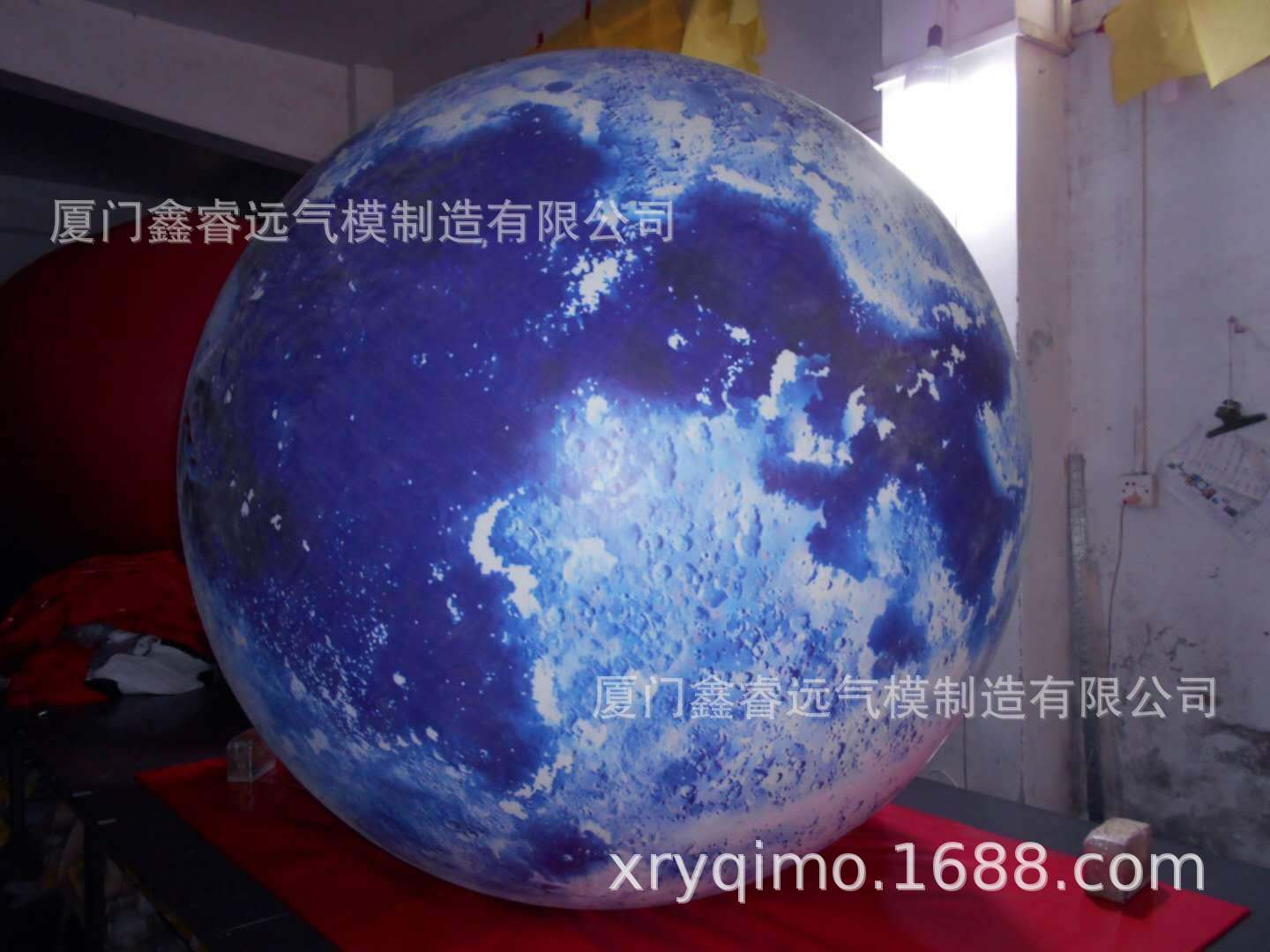 PVC月球闭气月球室内装饰星球落地月球彩绘PVC球