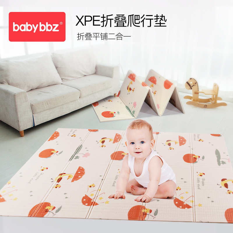 棒棒豬嬰兒爬行墊寶寶遊戲墊兒童加厚折疊泡沫拼接防滑無味耐髒墊