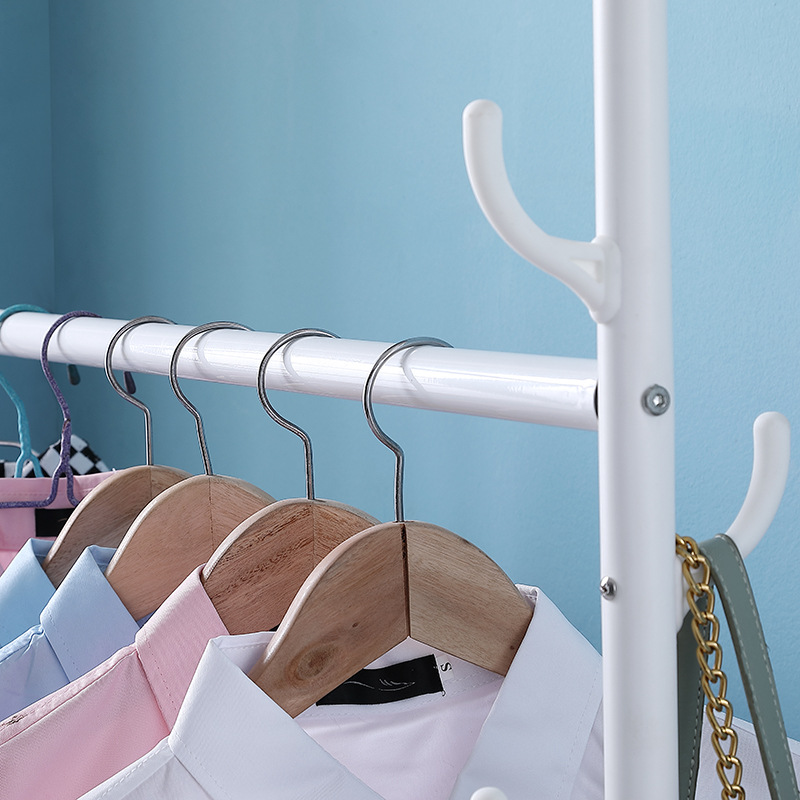 简易衣帽架创意落地挂衣架卧室移动多功能收纳架简约新款置物架