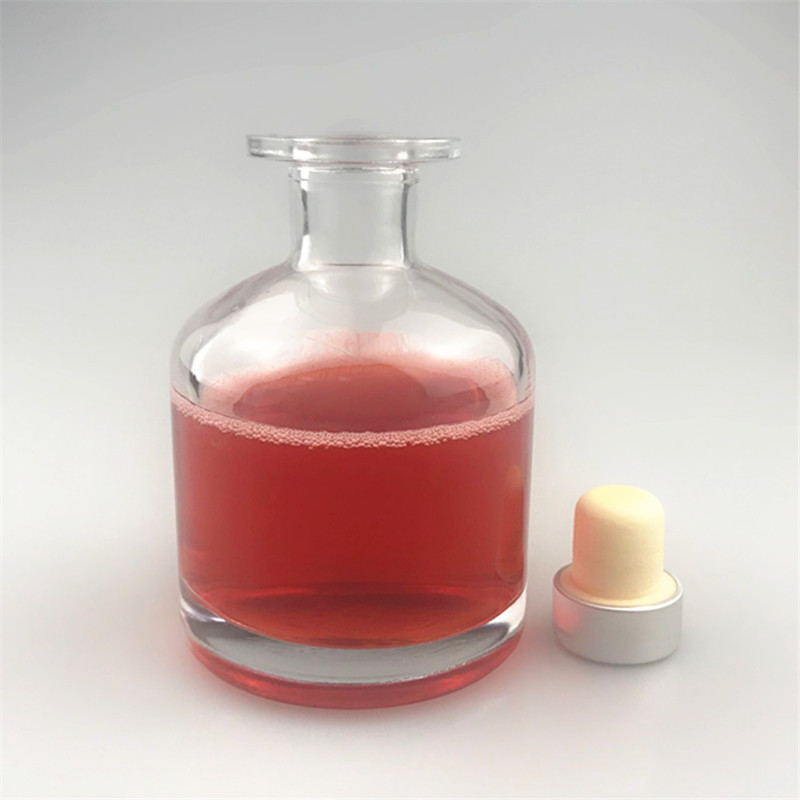 200ml 250ml大肚玻璃香薰瓶 高白料无火藤条香薰瓶