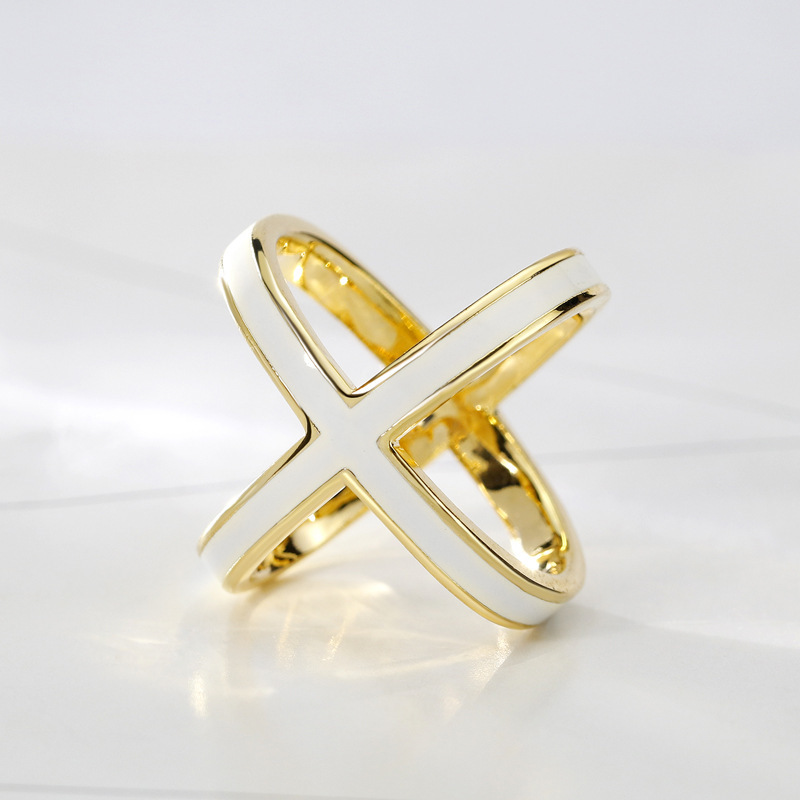5g Weight Scarf Ring Classification Daily Occasion Alloy Material Geometric Pattern All Seasons Season Women's Gender Enamel, Pearl, Hollow Out Design Simple Style Style Women's Simple Style Geometric Alloy Enamel Pearl Hollow Out Scarf Ring 6
