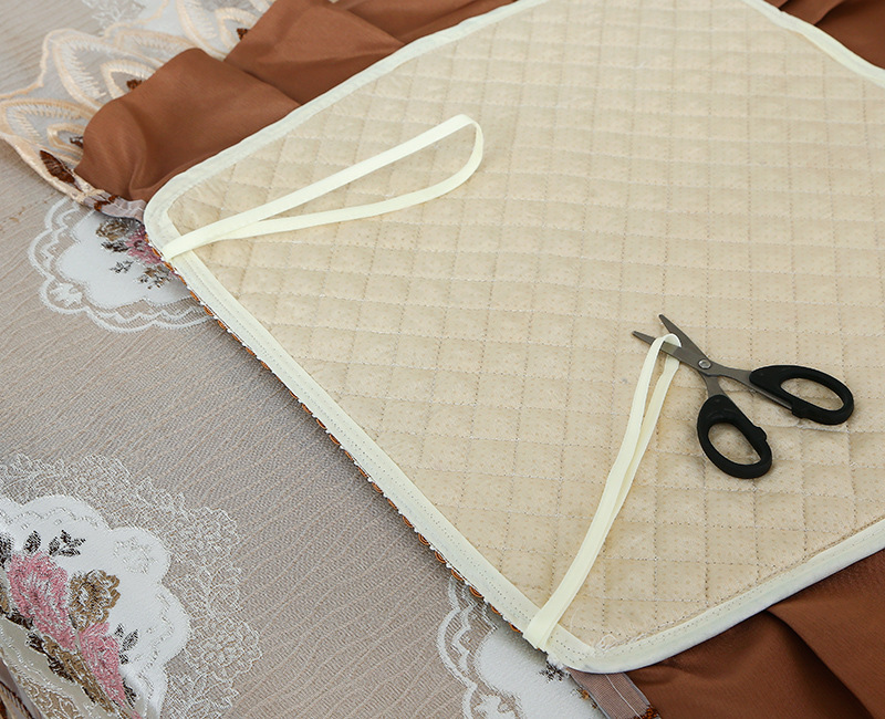 凤尾花开咖椅垫 (8)