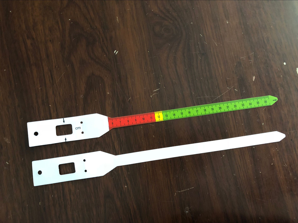 Impresión UV cinta de brazo de comercio exterior regla de plástico suave niños circunferencia de la cabeza infantil Regla de medición regla de la circunferencia del brazo
