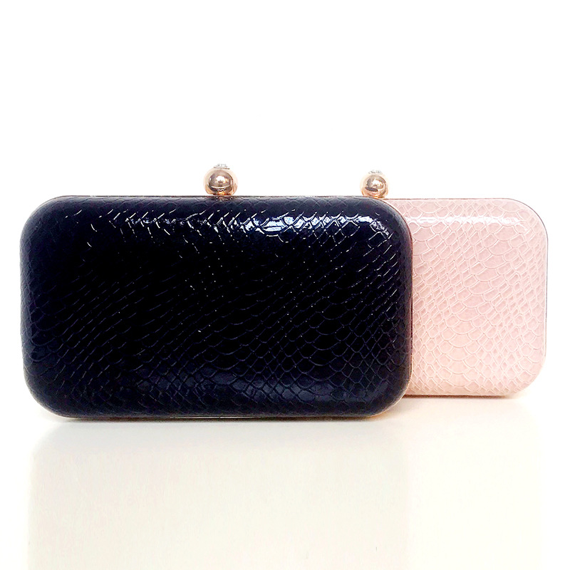 跨境新款时尚女包欧美百搭蛇皮纹单肩斜挎包晚宴包晚装礼服小包包