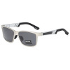 Men's sunglasses, metal square street glasses